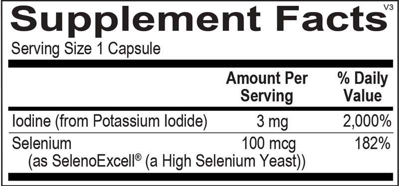 Seleno-Iodide supplement facts image